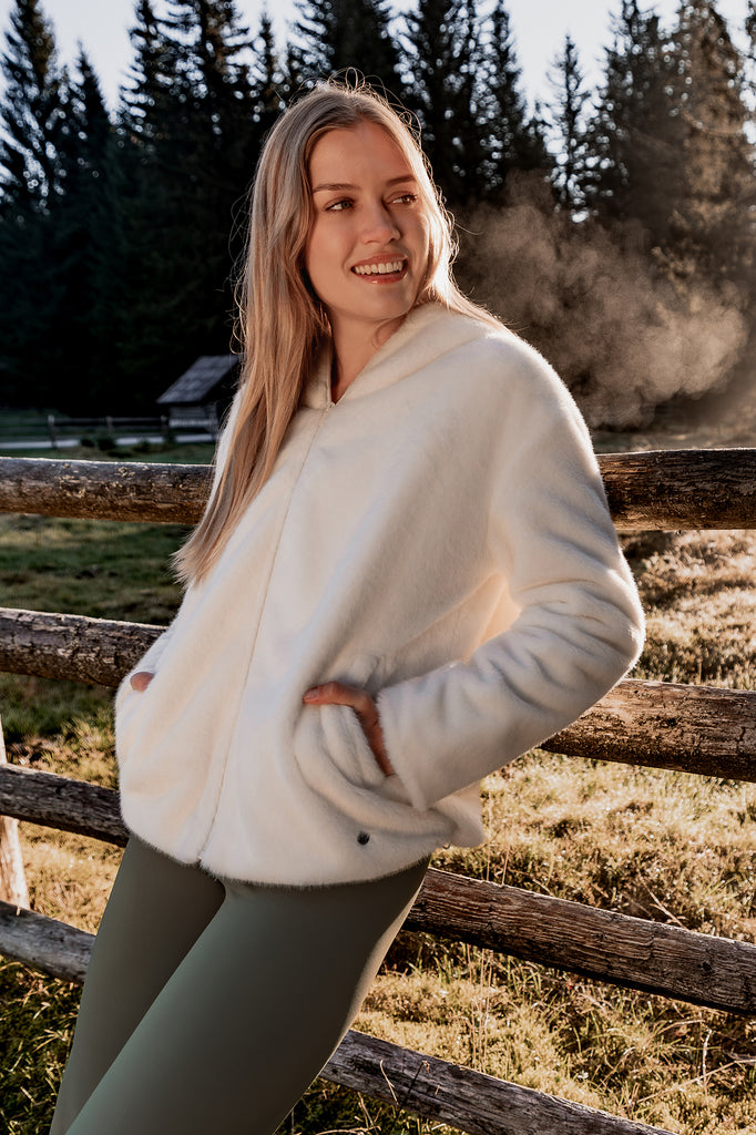 lelosi mākslīgās kažokādas jaka cozy 0